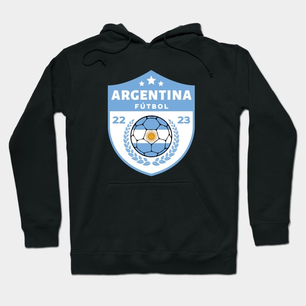 Argentina Futbol Hoodie by footballomatic